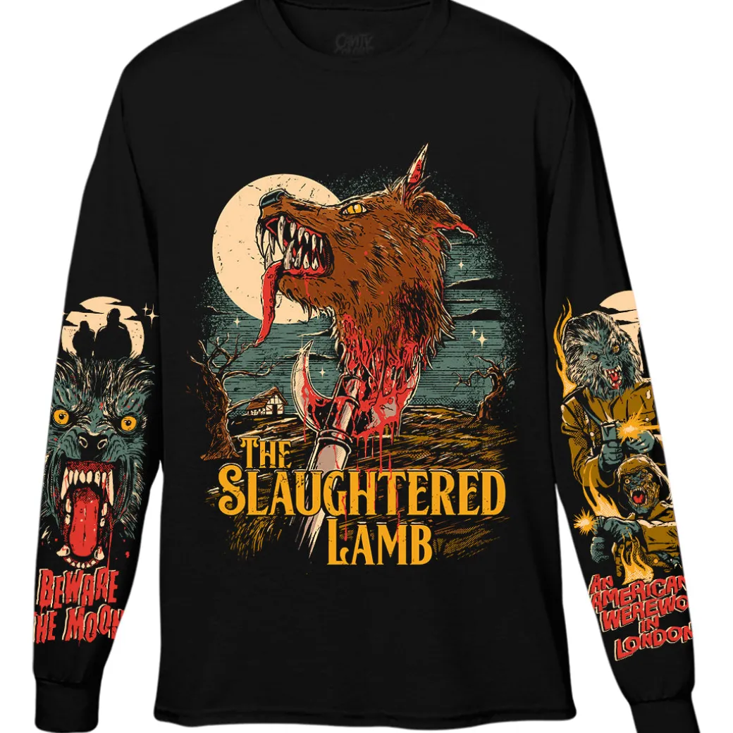 AN AMERICAN WEREWOLF IN LONDON: THE SLAUGHTERED LAMB - LONG SLEEVE SHIRT