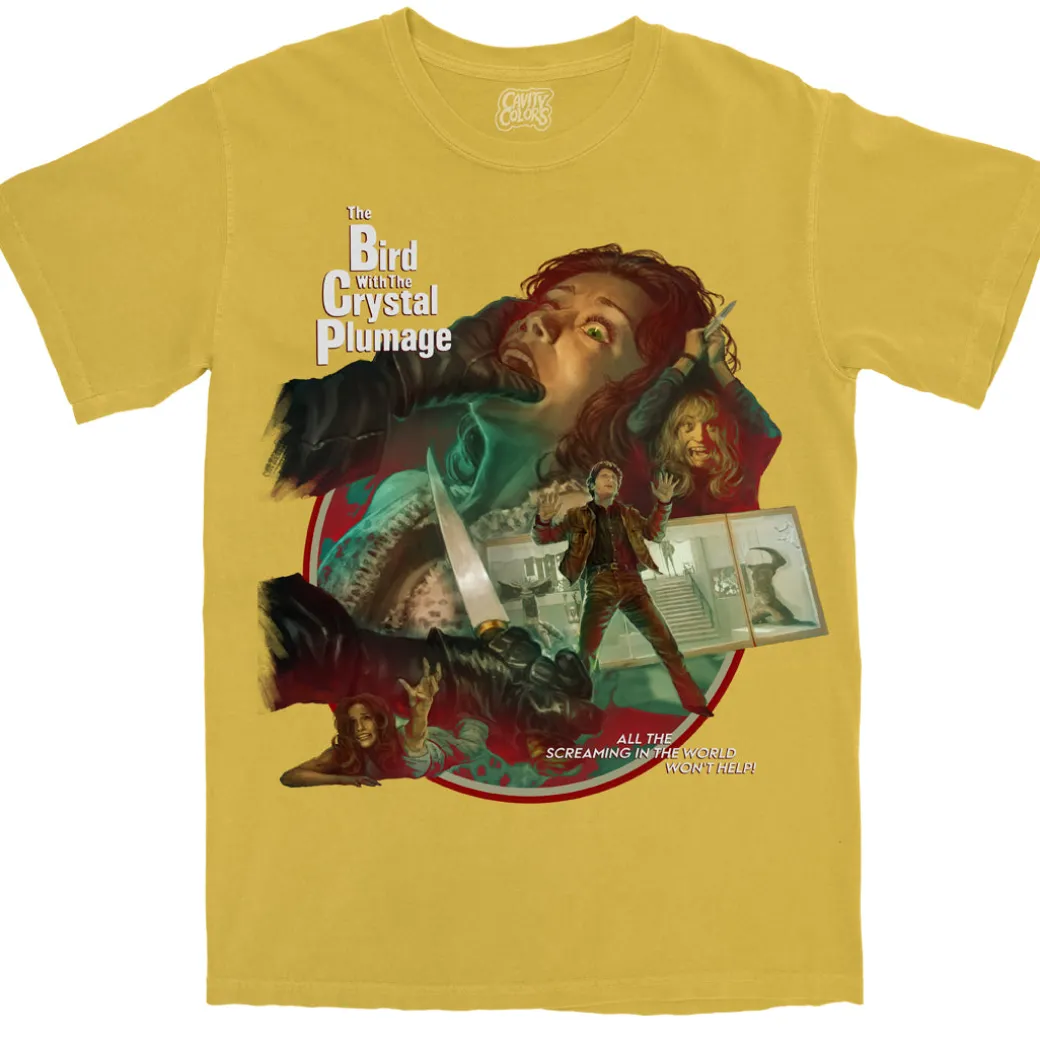 DARIO ARGENTO'S SUSPENSE THRILLER! - T-SHIRT (COMFORT COLORS - GIALLO VARIANT)