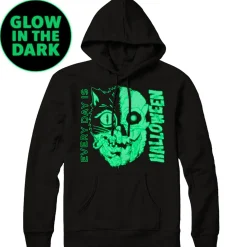 EVERY DAY IS HALLOWEEN: IN STITCHES - PULLOVER HOODIE (GLOW IN THE DARK)