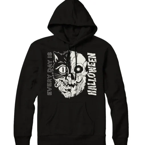 EVERY DAY IS HALLOWEEN: IN STITCHES - PULLOVER HOODIE (GLOW IN THE DARK)
