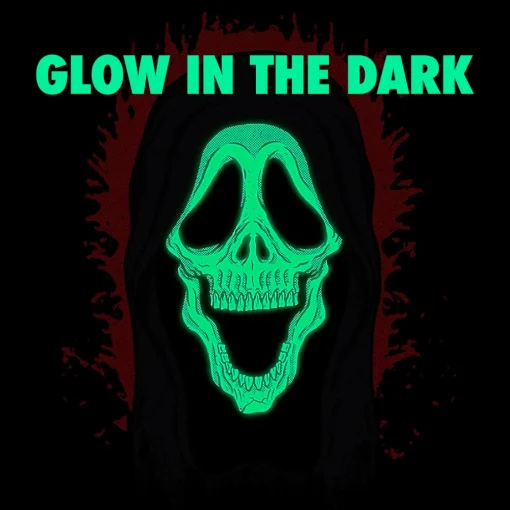 GHOST FACE: SKELE-FACE - BASEBALL SHIRT (GLOW IN THE DARK)