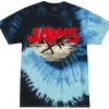 JAWS: SMILE - TIE-DYE T-SHIRT (DARK OCEAN TIE DYE)