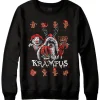 KRAMPUS - FAUX HOLIDAY CREWNECK SWEATER