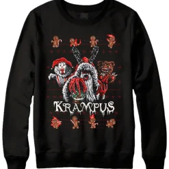 KRAMPUS - FAUX HOLIDAY CREWNECK SWEATER