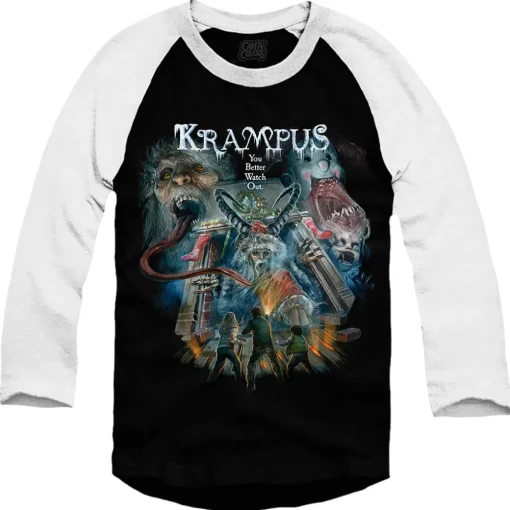 KRAMPUS: TO ALL A GOOD NIGHT - BASEBALL SHIRT