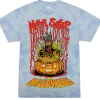 NEVER SLEEP ON HALLOWEEN - TIE-DYE T-SHIRT