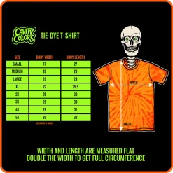 NEVER SLEEP ON HALLOWEEN - TIE-DYE T-SHIRT